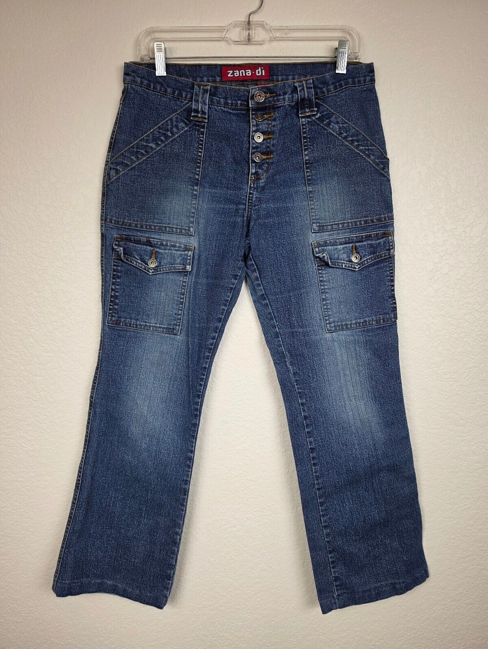 Zana-di Vintage Y2K 90s Capri Denim Jeans Cotton